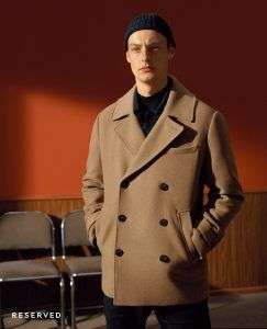 Модное мужское пальто Reserved-осень