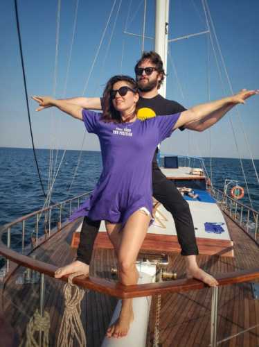 Завжди разом: Dzidzio і Оля Цибульська проводять спільну відпустку на морі