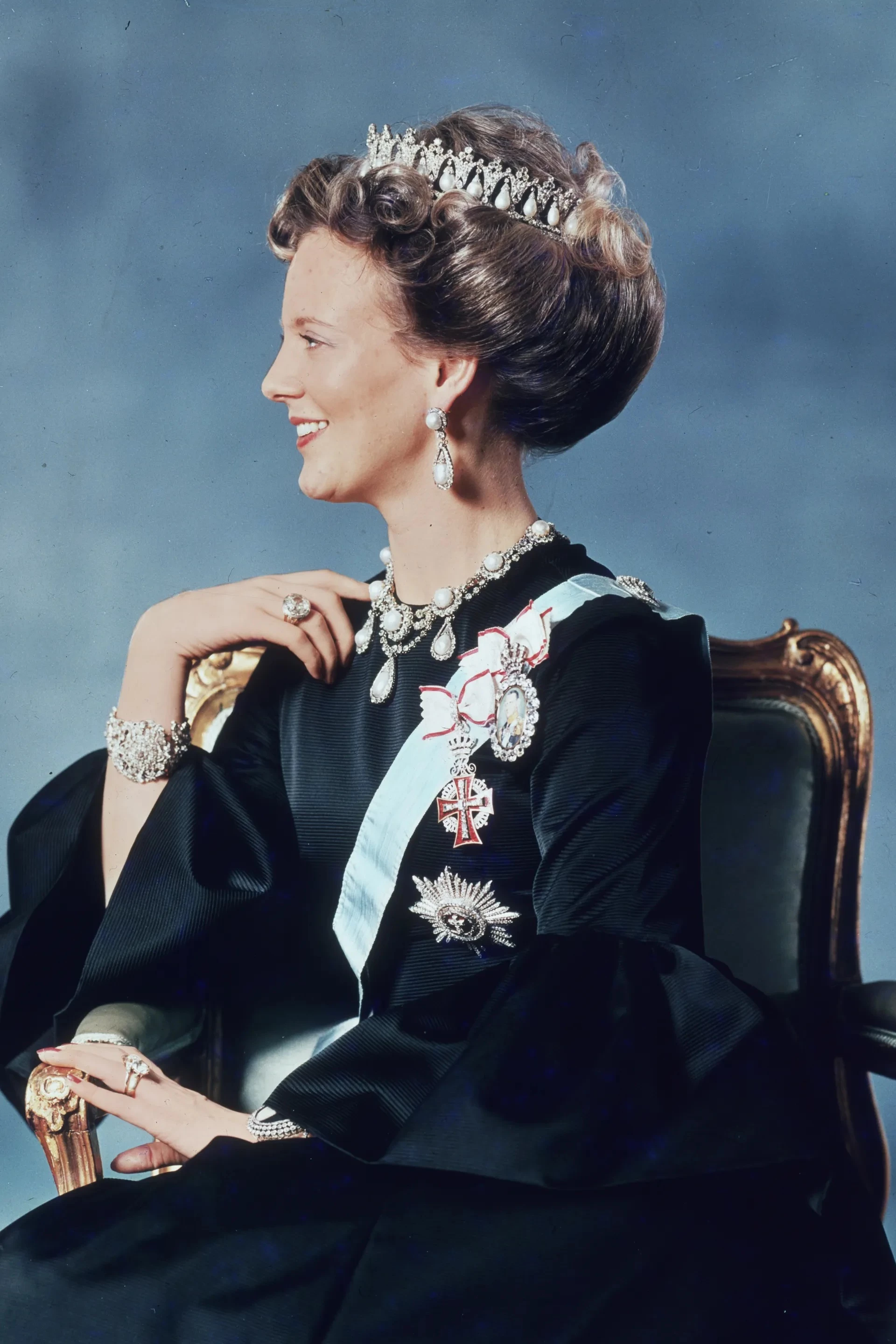 Перший офіційний портрет королеви Маргрете II, 19720