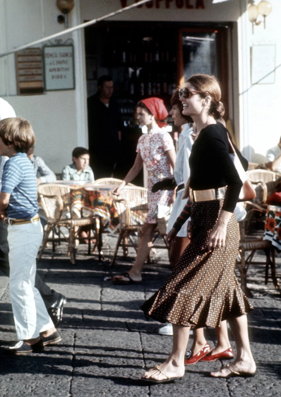 Джекі Кеннеді Онассіс у Капрі в 1970 році. Photo: Ron Galella/Getty Images0
