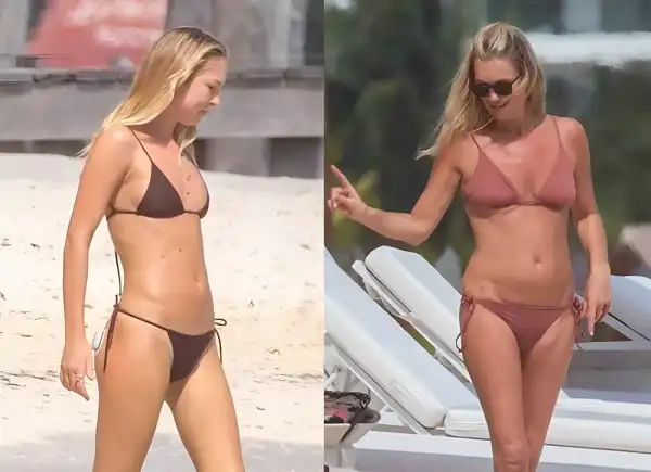 Ліла та Кейт Мосс засмагають на пляжі в Тулумі