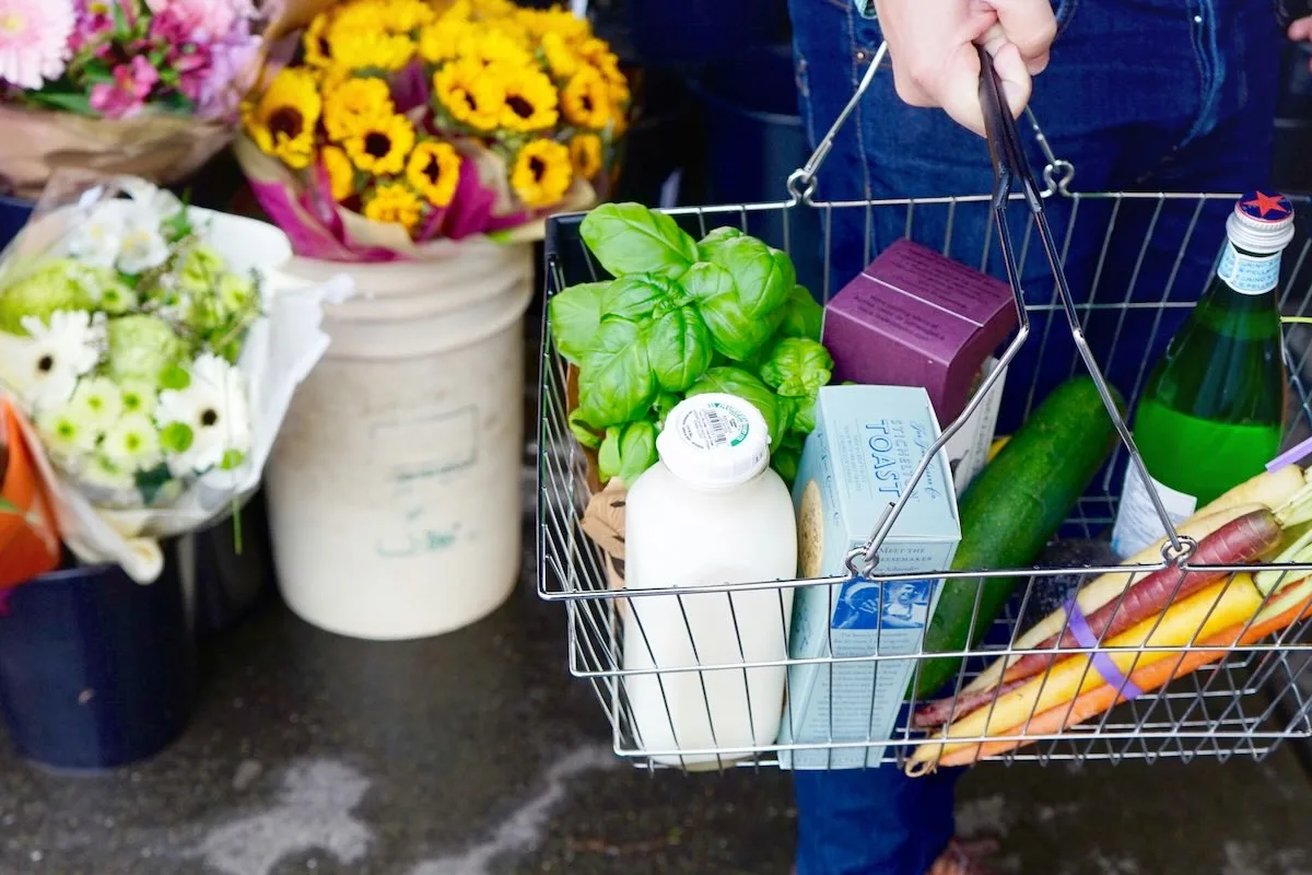 Покупки продуктів у Страсну п'ятницю 2026 року – кошик продуктів перед Великоднем.