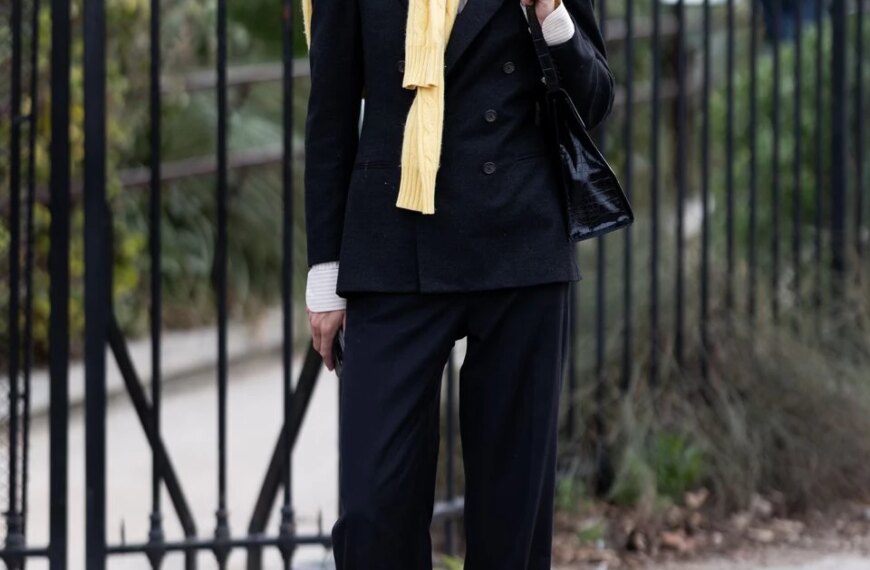 Яскравий жовтий трикотаж: актуальний елемент весняного гардеробу