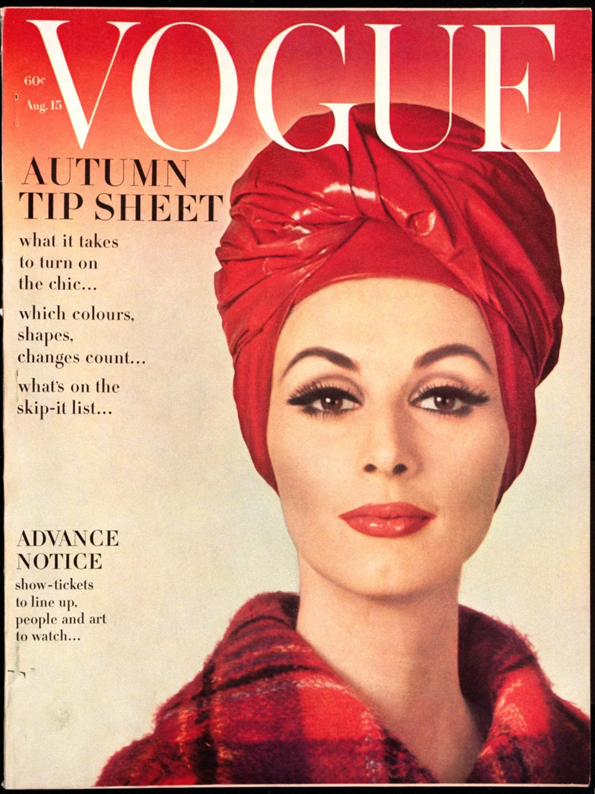 Модель Вильгельміна на обкладинці Vogue, серпень 1962. Фото: Gene Laurents/Conde Nast via Getty Images)17