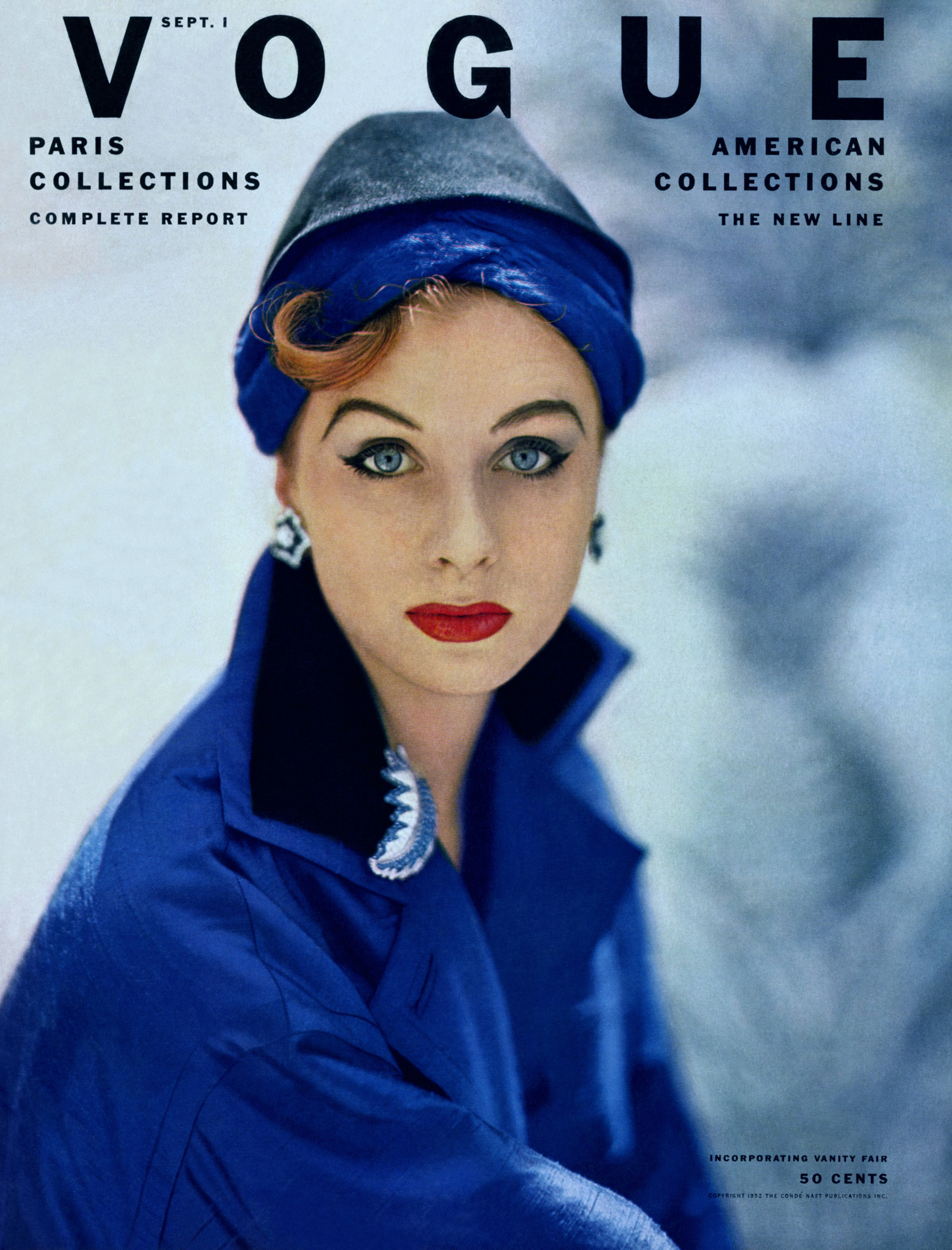 Модель Сюзі Паркер на обкладинці Vogue, вересень 1952. Фото: Roger Prigent/Conde Nast via Getty Images23