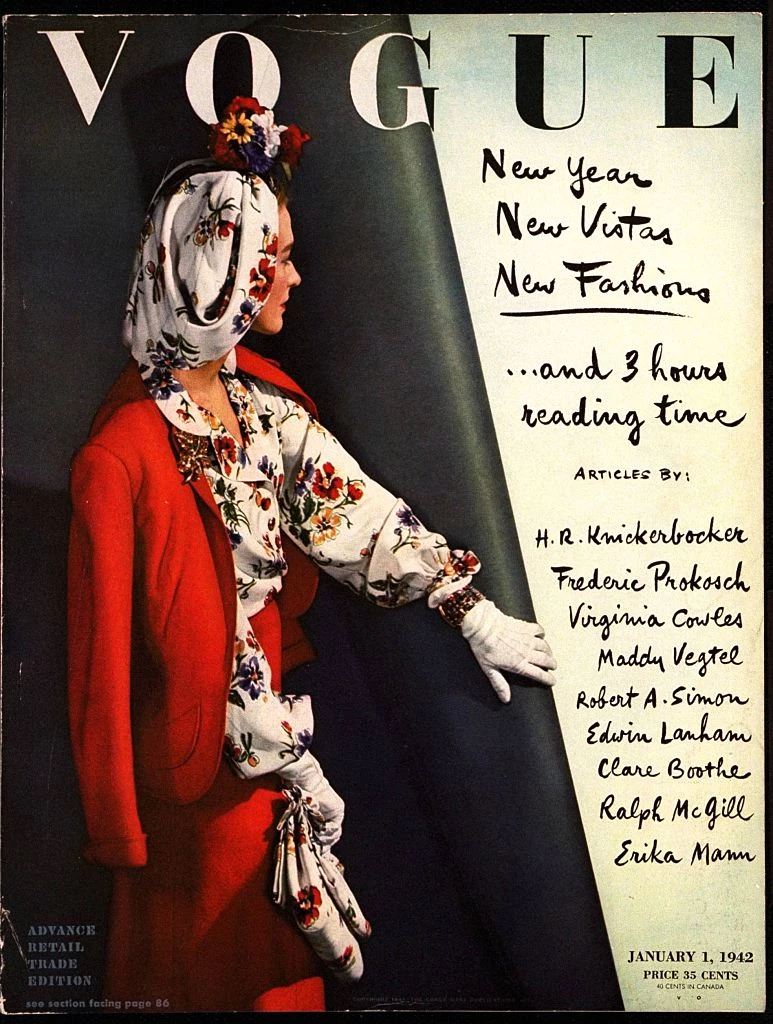 Обкладинка Vogue, січень 1942. Фото: John Rawlings. Conde Nast via Getty Images10