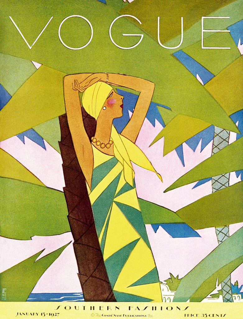 Обкладинка Vogue, січень 1927. Ілюстрація: Eduardo Garcia Benito/Conde Nast via Getty Images9