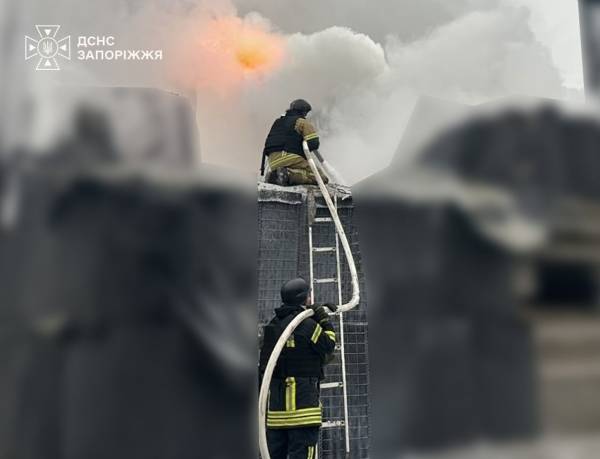 Наслідки удару дронів по Запоріжжю